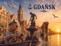 Magnes Gdańsk – Fontanna Neptuna | Kapibara Żeglarz | WorldOfBara™