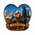 Magnes na lodówkę „Gdynia – Dar Pomorza” | World of Bara™
