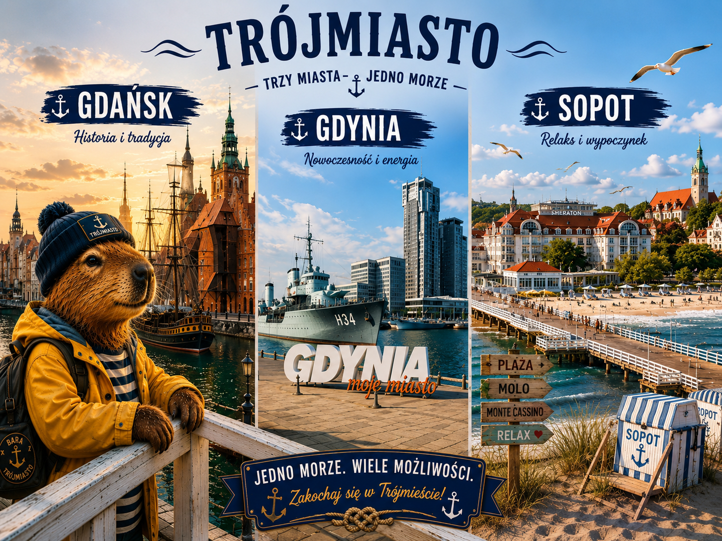 Magnes na lodówkę Trójmiasto | World of Bara™